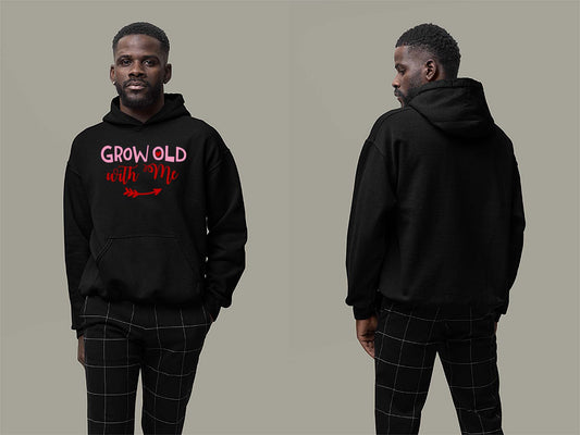 Fat Dave Grow Old With Me Hoodie Small Black