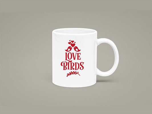 Fat Dave Love Birds Mug 11oz 