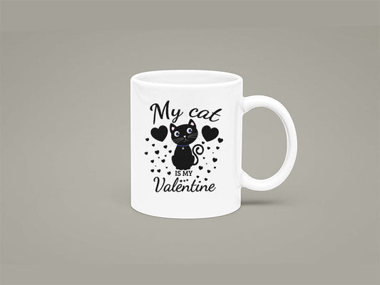 Fat Dave My Cat is my Valentine Mug 11oz 