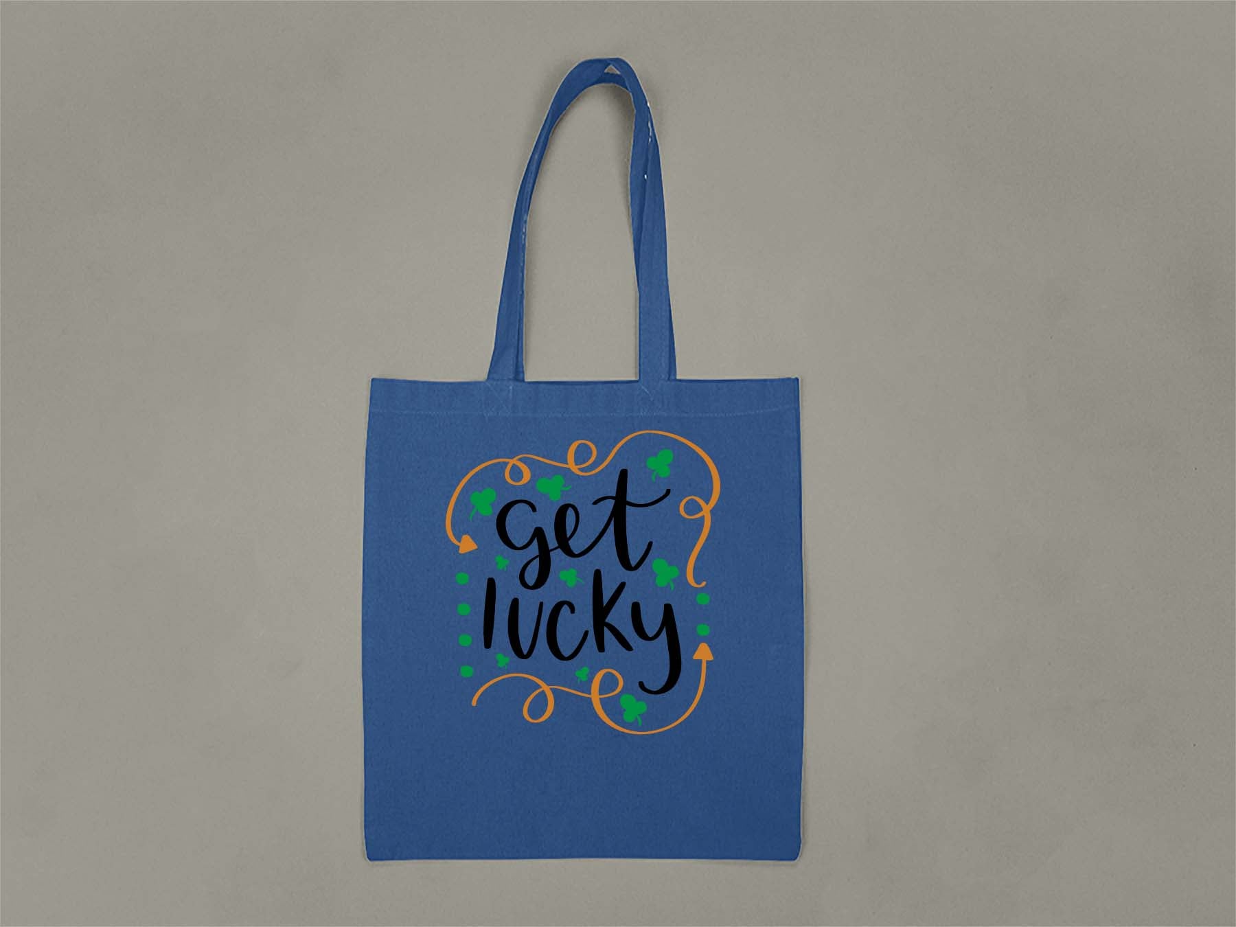 Fat Dave Get Lucky Tote Bag  Royal