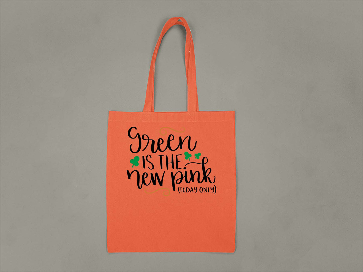 Fat Dave Green is the New Pink Tote Bag  Orange