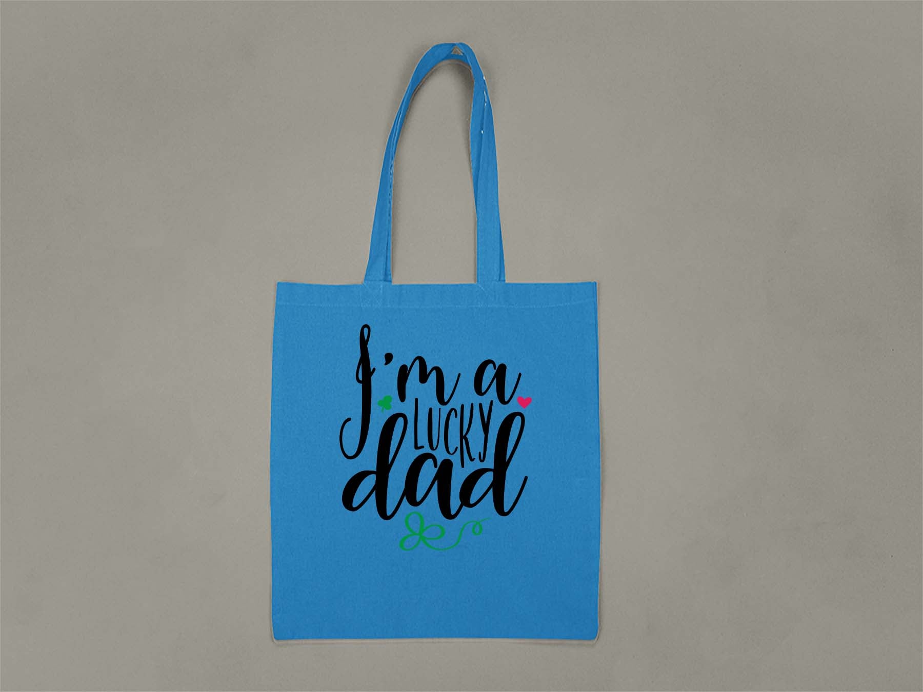 Fat Dave I'm a Lucky Dad Tote Bag  Sapphire