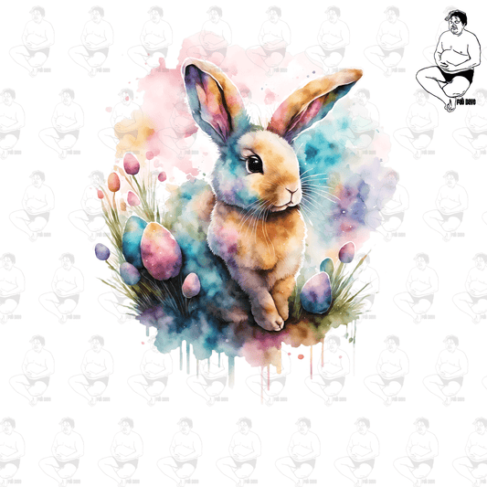 Easter Bunny Watercolor