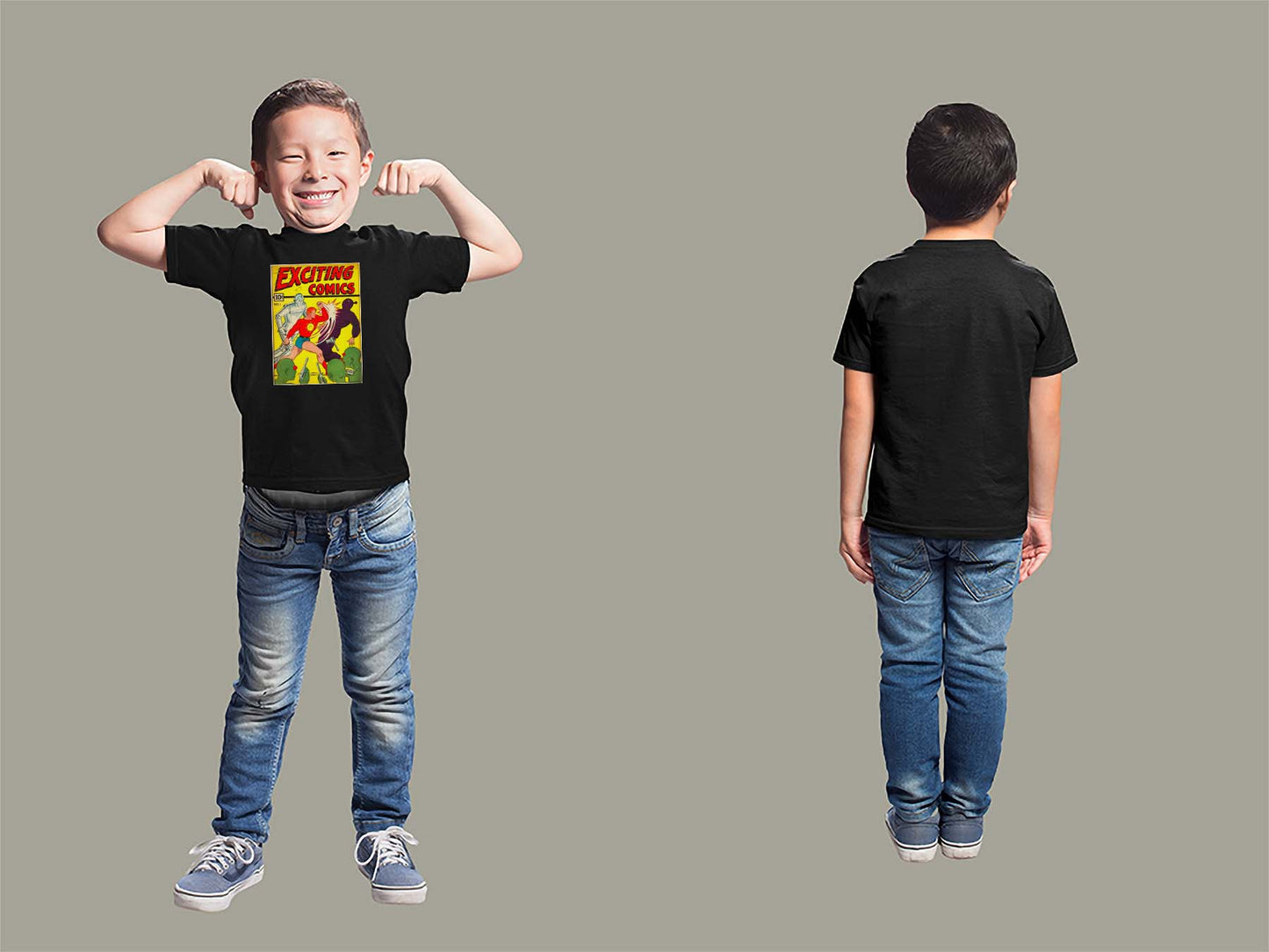 Exciting Comics No.1 Youth T-Shirt Youth Small Black