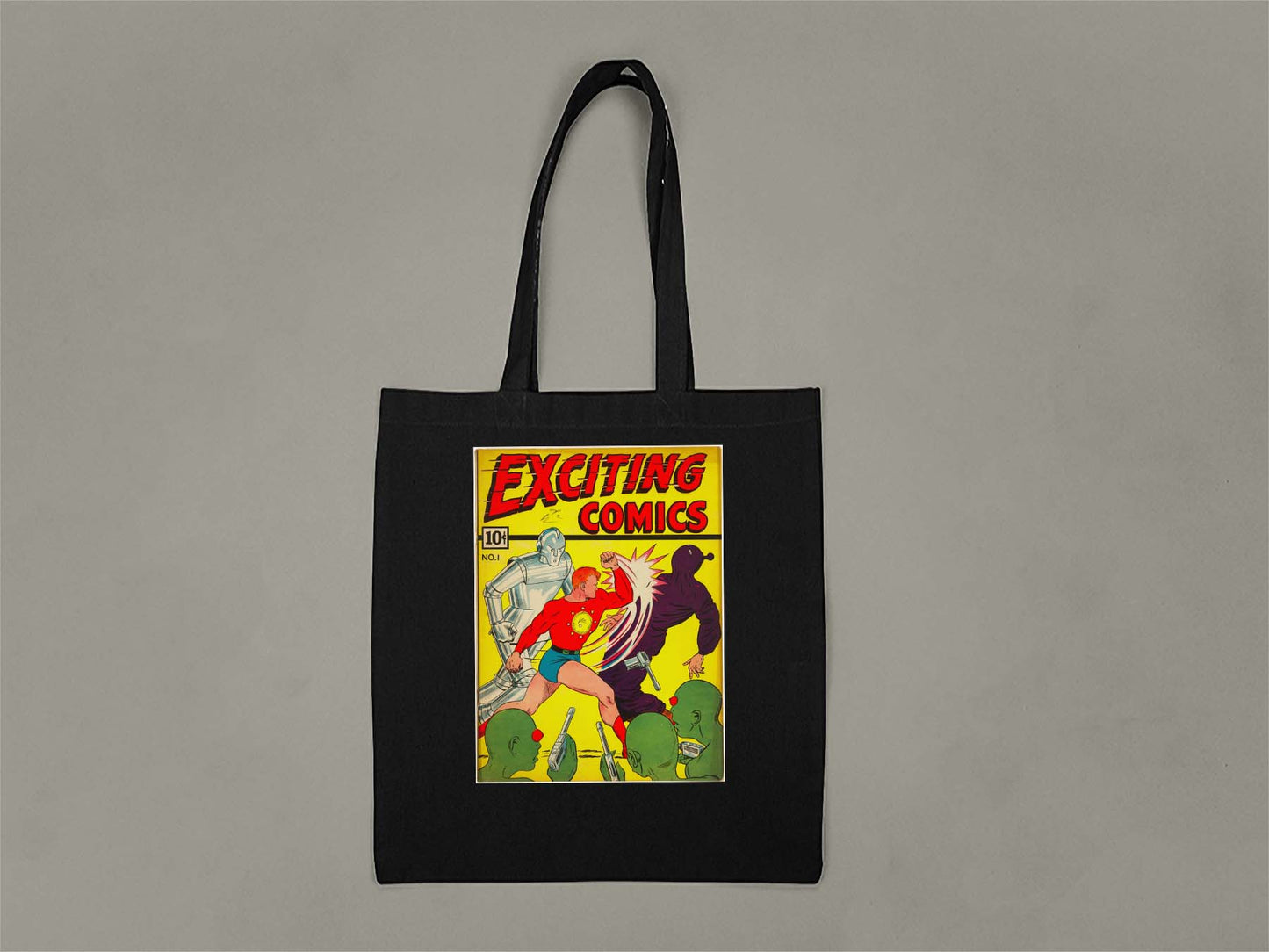 Exciting Comics No.1 Tote Bag  Black