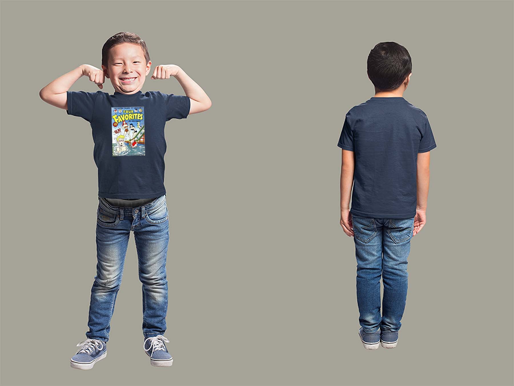 Four Favorites No31 Youth T-Shirt Youth Small Navy