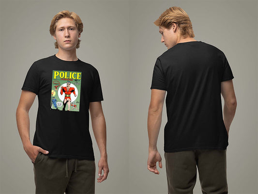 Police Comics No15 T-Shirt Small Black