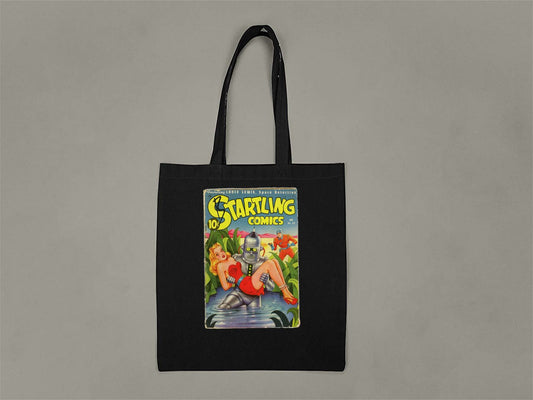 Startling Comics No39 Tote Bag  Black