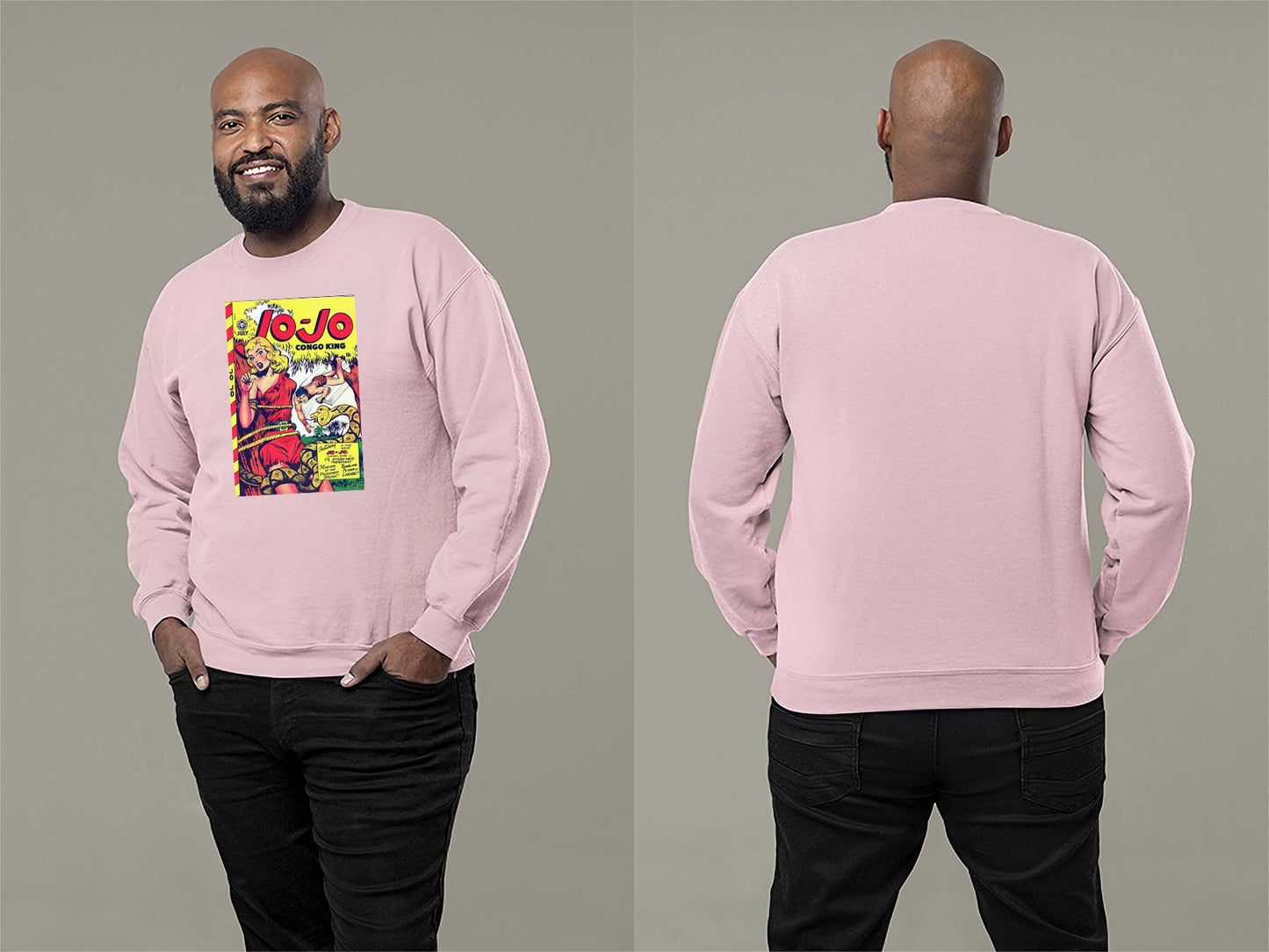Jo-Jo Congo King Sweatshirt Small Light Pink