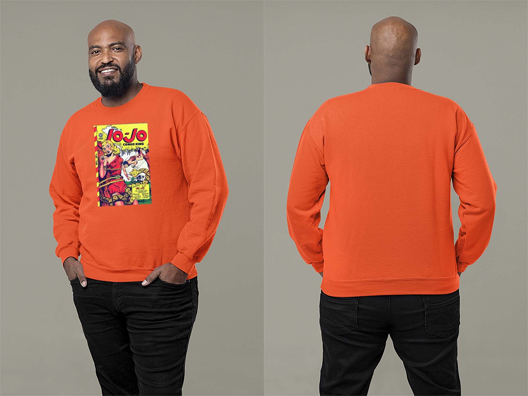 Jo-Jo Congo King Sweatshirt Small Orange