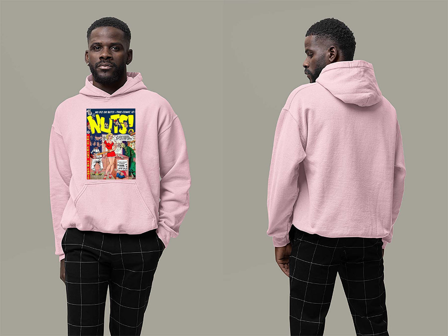 Nuts Hoodie Small Light Pink