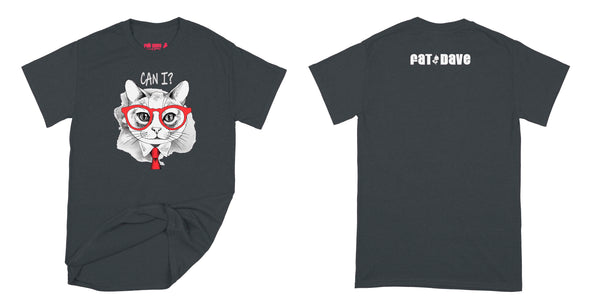 Fat Dave Answer Your Cats Questions - Design of the day T-Shirt Small Black