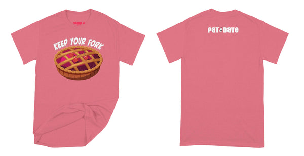 Fat Dave National Pie Day - Design of the day T-Shirt Small Coral Silk