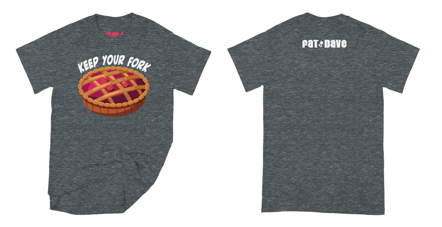 Fat Dave National Pie Day - Design of the day T-Shirt Small Dark Heather