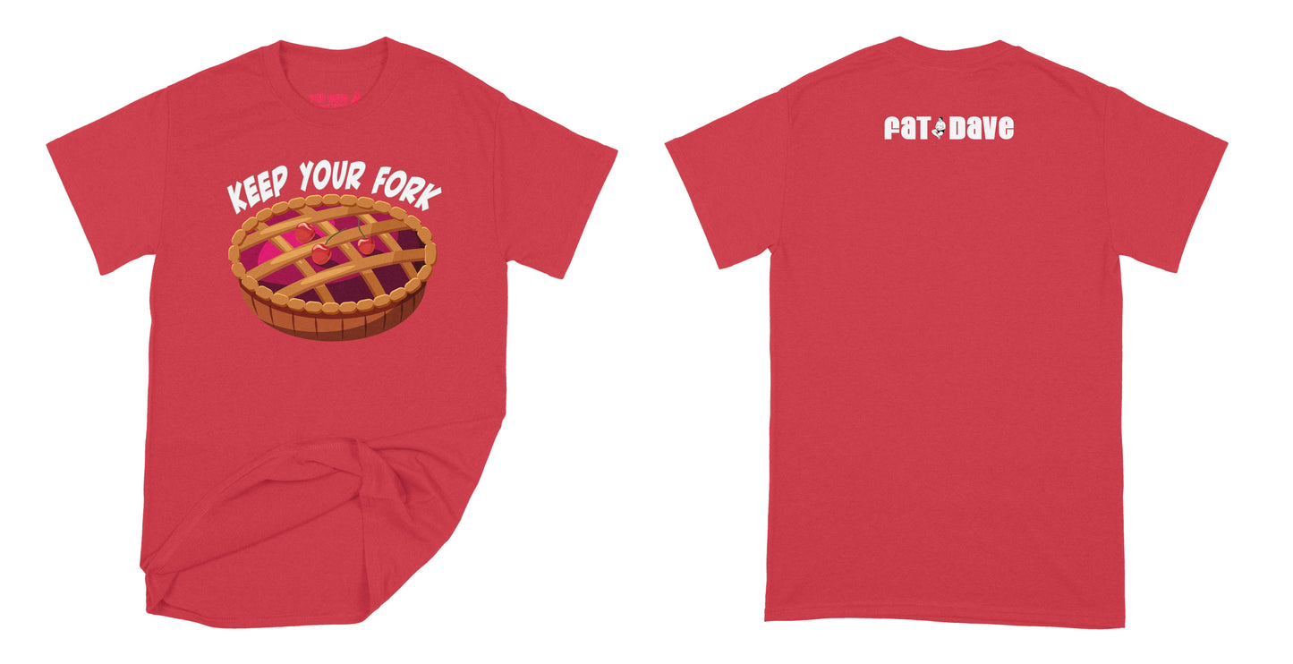 Fat Dave National Pie Day - Design of the day T-Shirt Small Red