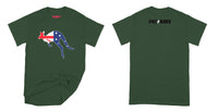 Fat Dave Australia Day - Design of the day T-Shirt Small Forest Green