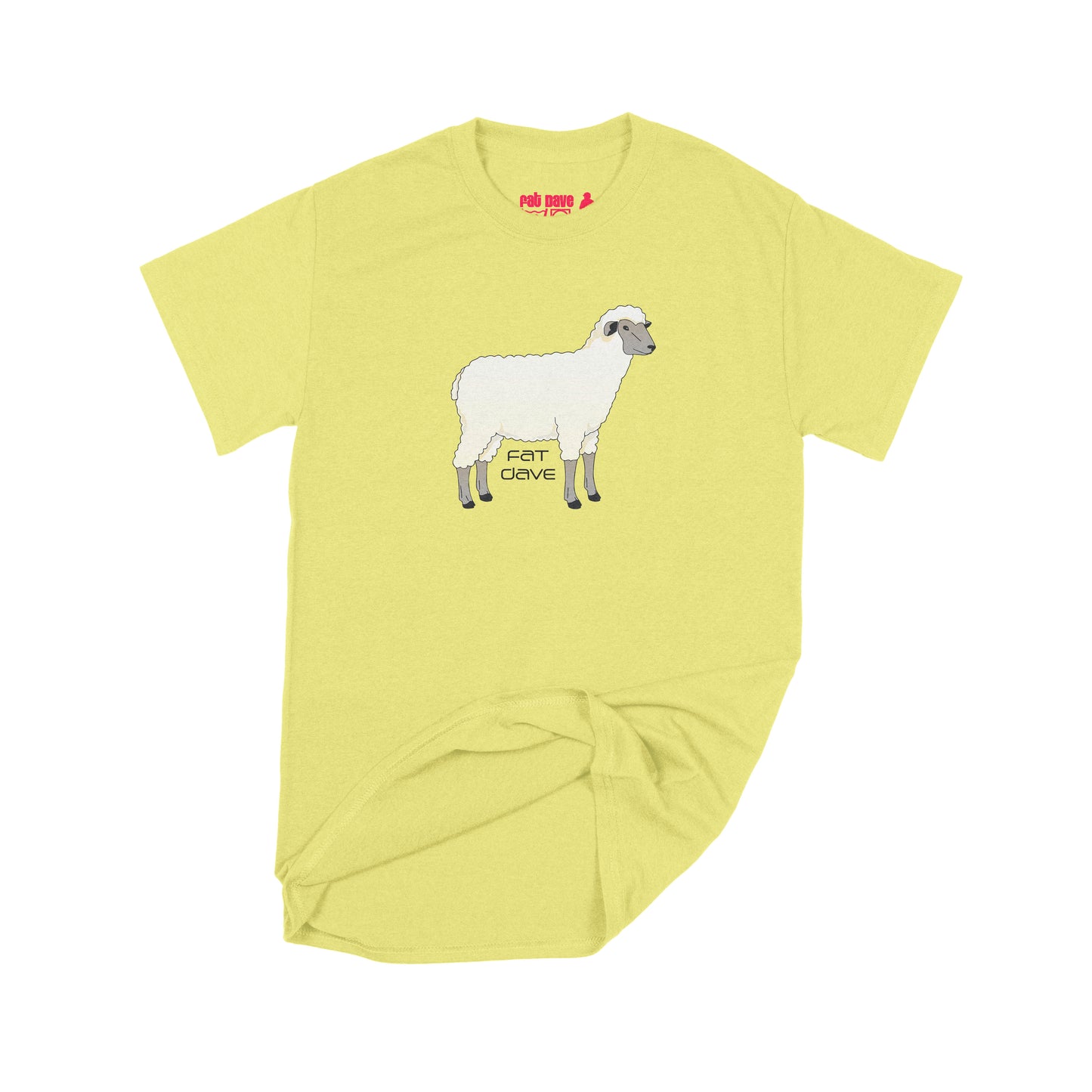 Brantford, Business, Fat Dave, Sheep, T-Shirt, Coral Silk