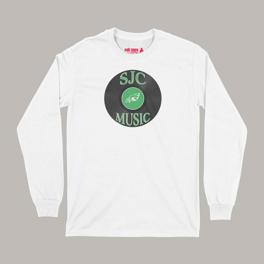 St. Johns College Music Club Long Sleeve T-Shirt Small White