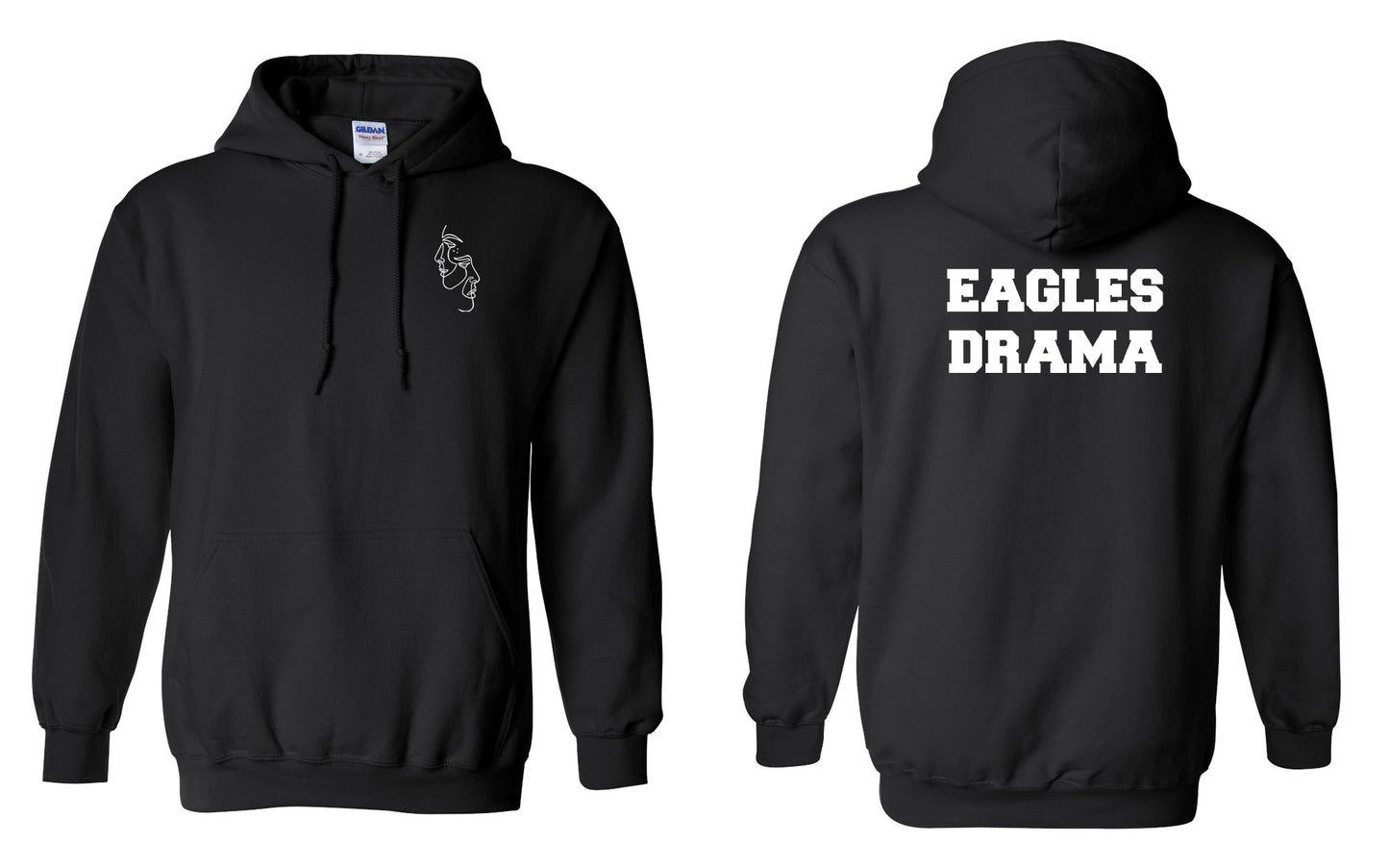 St. John's Drama Eagles Drama Hoodie Small Black