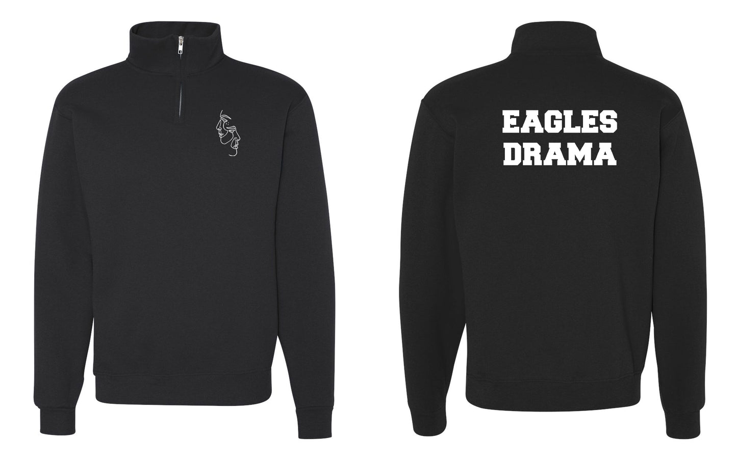 St. John's Drama Eagles Drama Quarter Zip Small Black