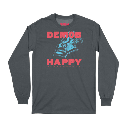 Demob Happy The Devine Machines Tour Long Sleeve T-Shirt Small Black