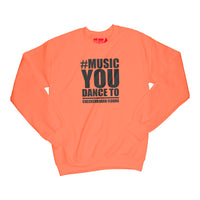 Brantford, Checkerboard Floors, Fat Dave, Music You Dance #Hashtag, Musician, Sweatshirt, Orange