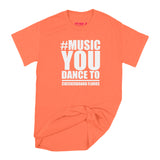 Brantford, Checkerboard Floors, Fat Dave, Music You Dance #Hashtag, Musician, T-Shirt, Orange