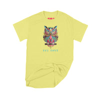 Brantford, Business, Fat Dave, Psychedelic Owl, T-Shirt, Coral Silk
