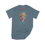 Brantford, Business, Fat Dave, Psychedelic Owl, T-Shirt, Heather Navy