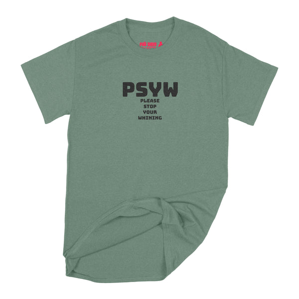 Fat Dave Random Acronym on Shirt series, PSYW T-Shirt Small Light Blue