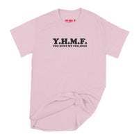 Fat Dave Random Acronym on Shirt series, YHMF T-Shirt Small Light Pink