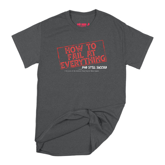 Brantford, Fat Dave, How To Fail At Everything, Logo, Podcast, T-Shirt, Black