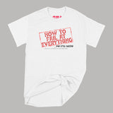Brantford, Fat Dave, How To Fail At Everything, Logo, Podcast, T-Shirt, White