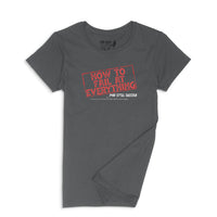 Brantford, Fat Dave, How To Fail At Everything, Ladies Crew Neck Shirt, Logo, Podcast, Black