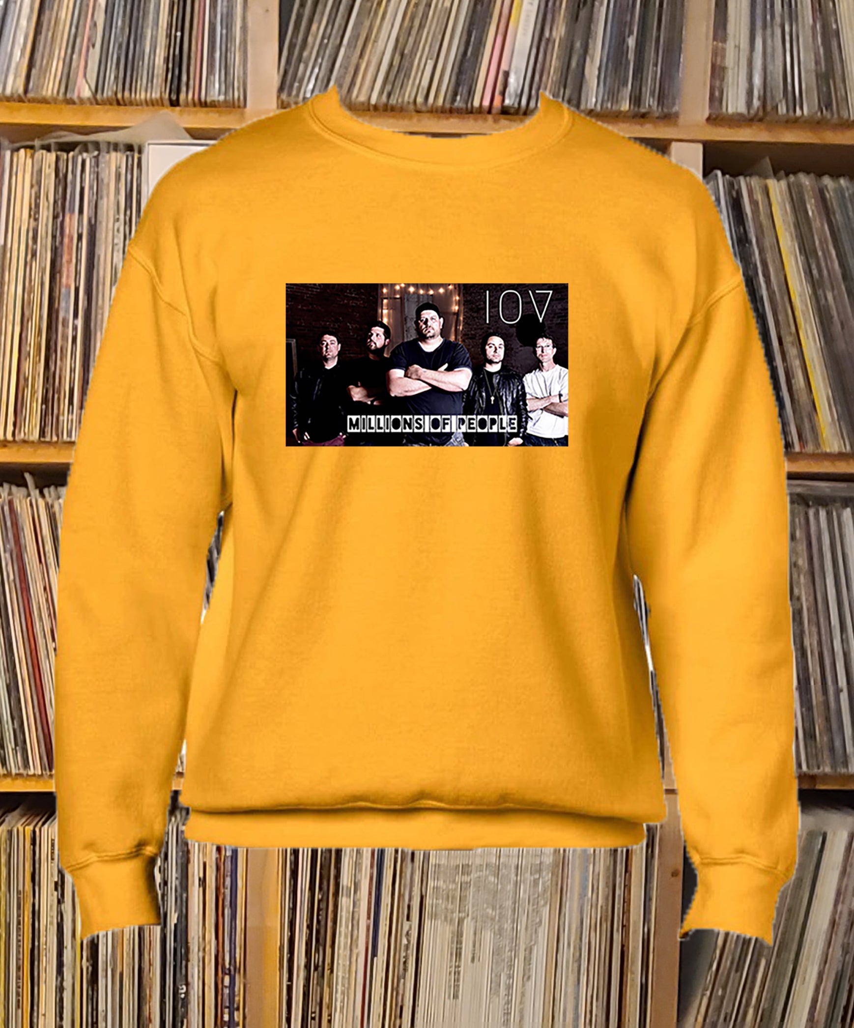 Brantford, Fat Dave, I'm of Vintage, Musician, Sweatshirt, Yellow