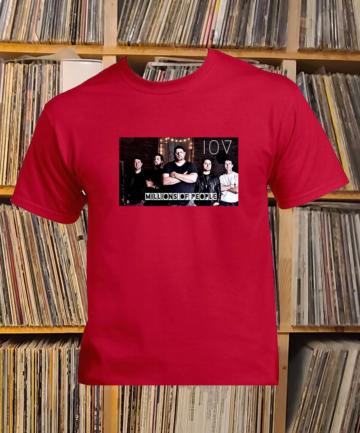 Brantford, Fat Dave, I'm of Vintage, Musician, T-Shirt, Red